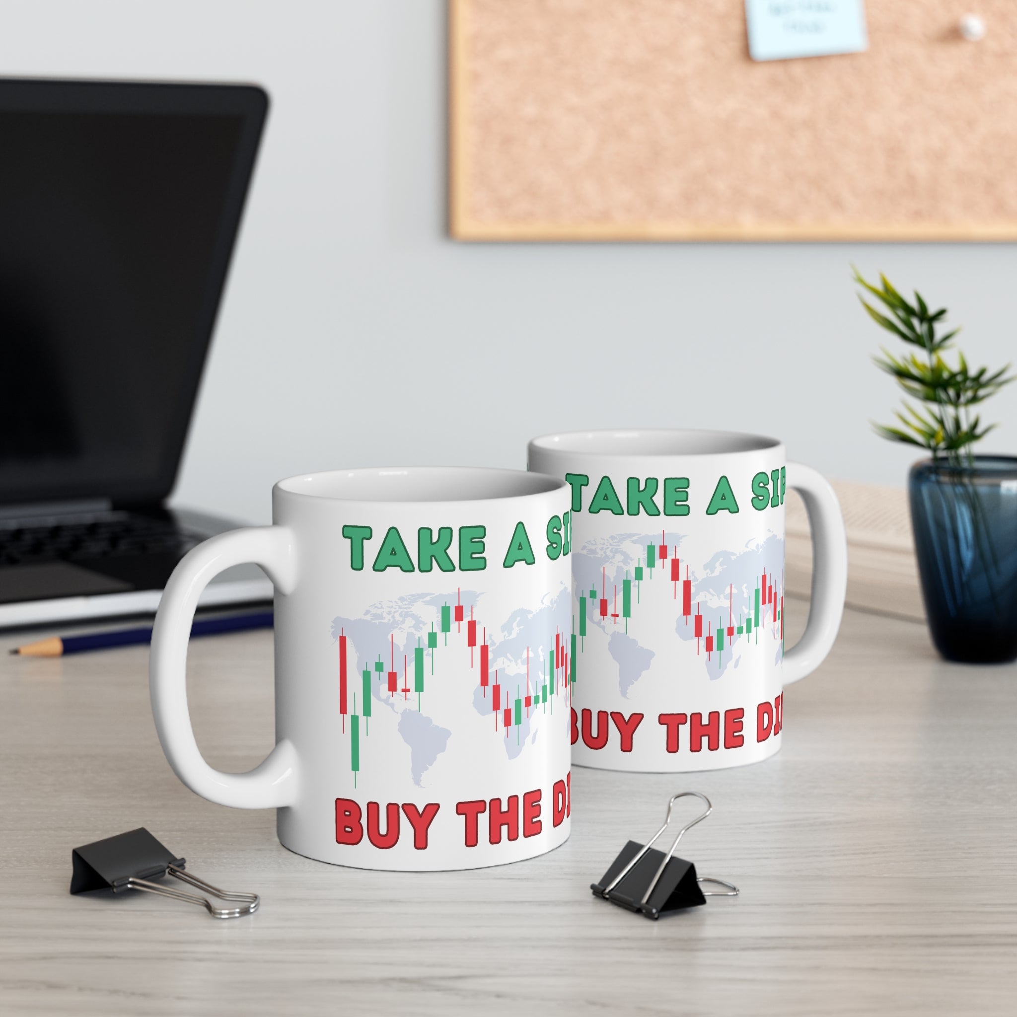 Take a Sip, Buy the Dip Trader Mug