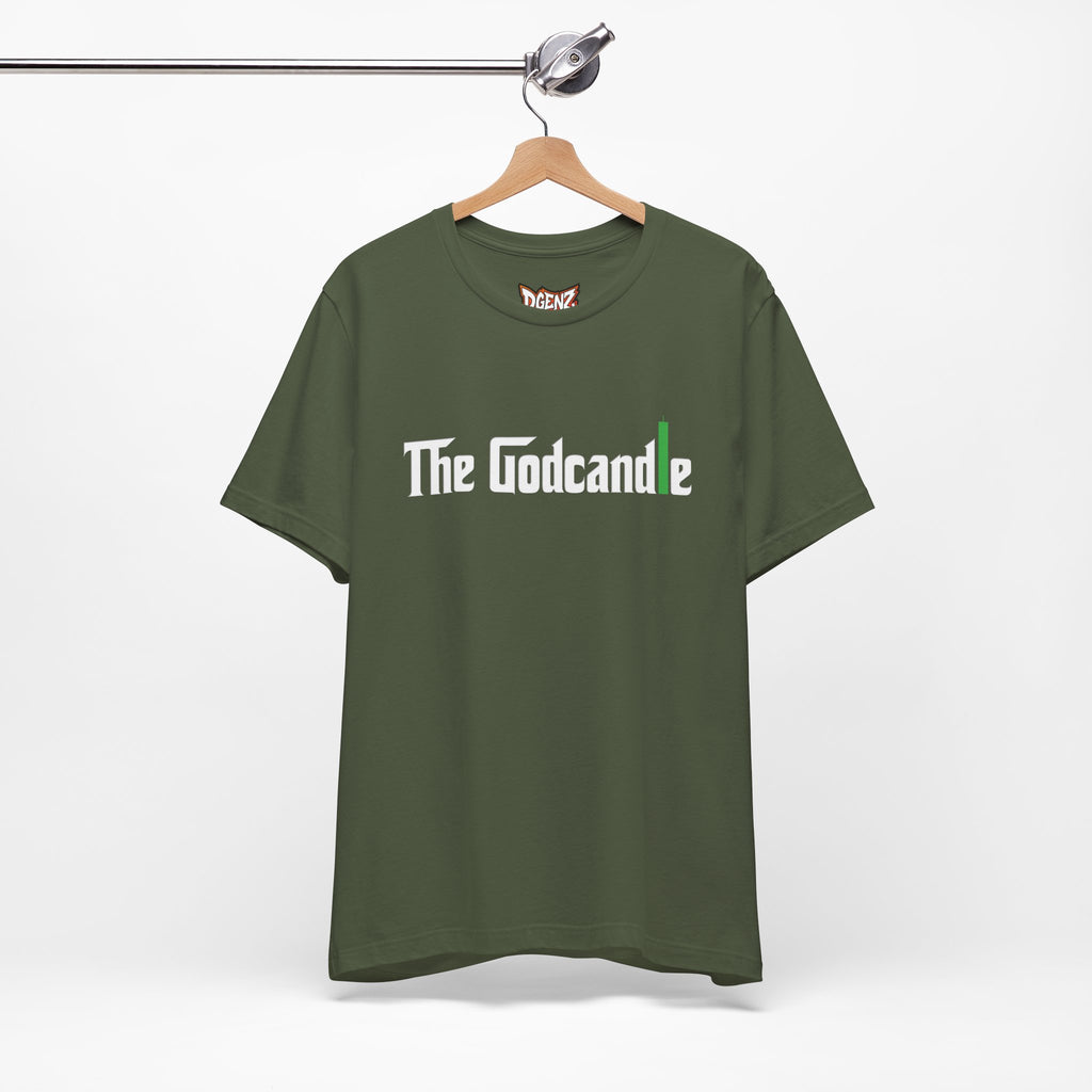 Godcandle crypto tee mockup
