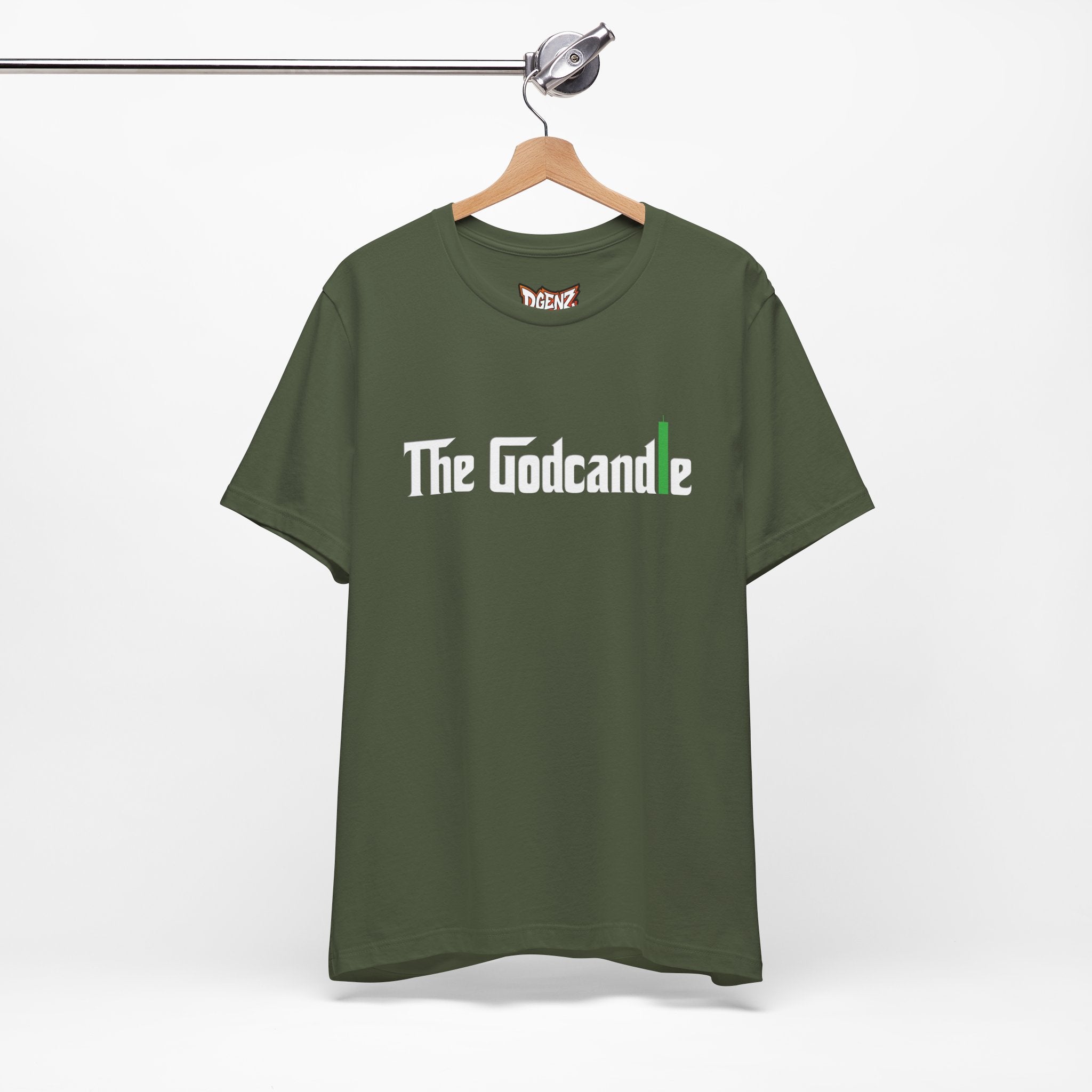 Godcandle crypto tee mockup