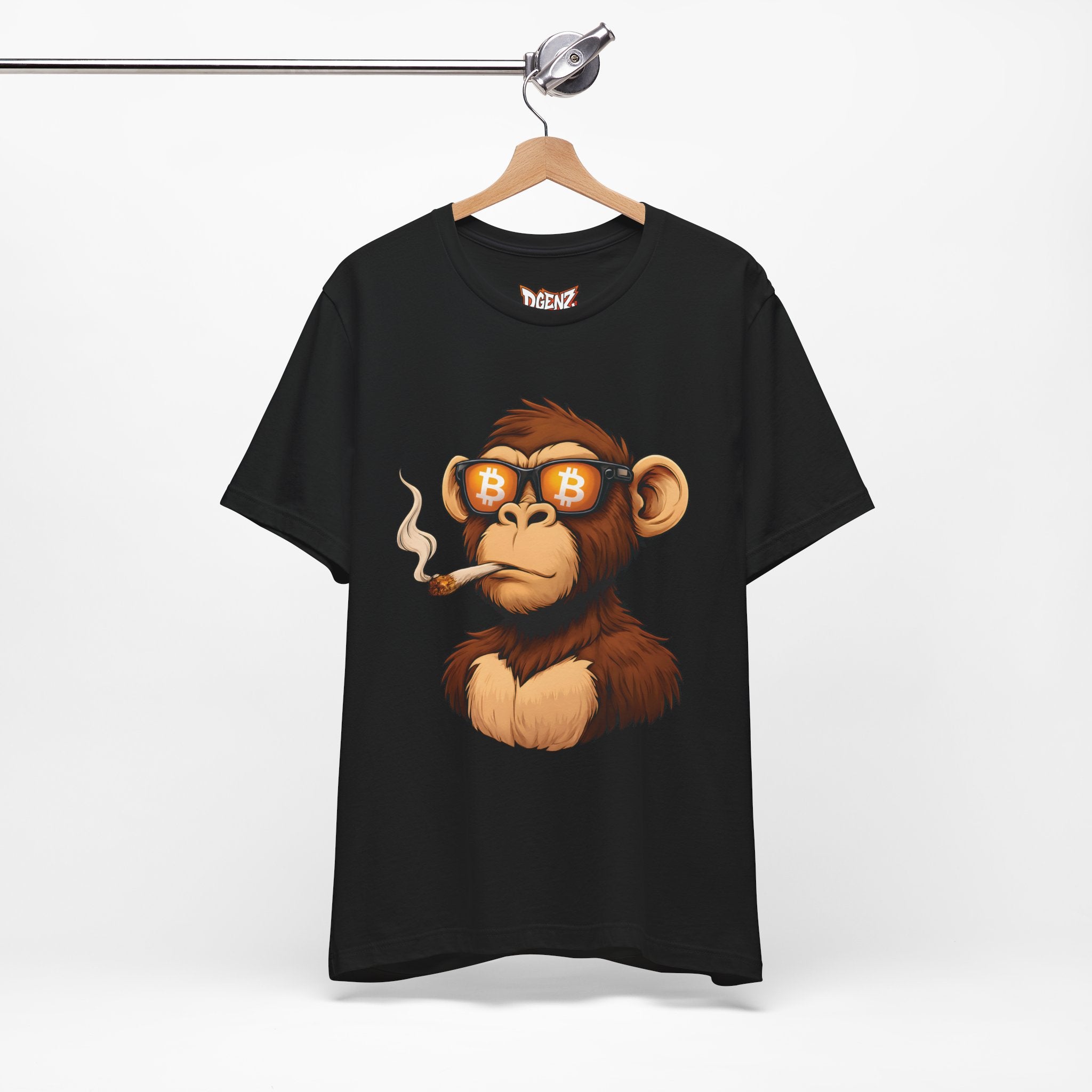 Crypto Ape Meme Tee Mockup for Bitcoin Holders