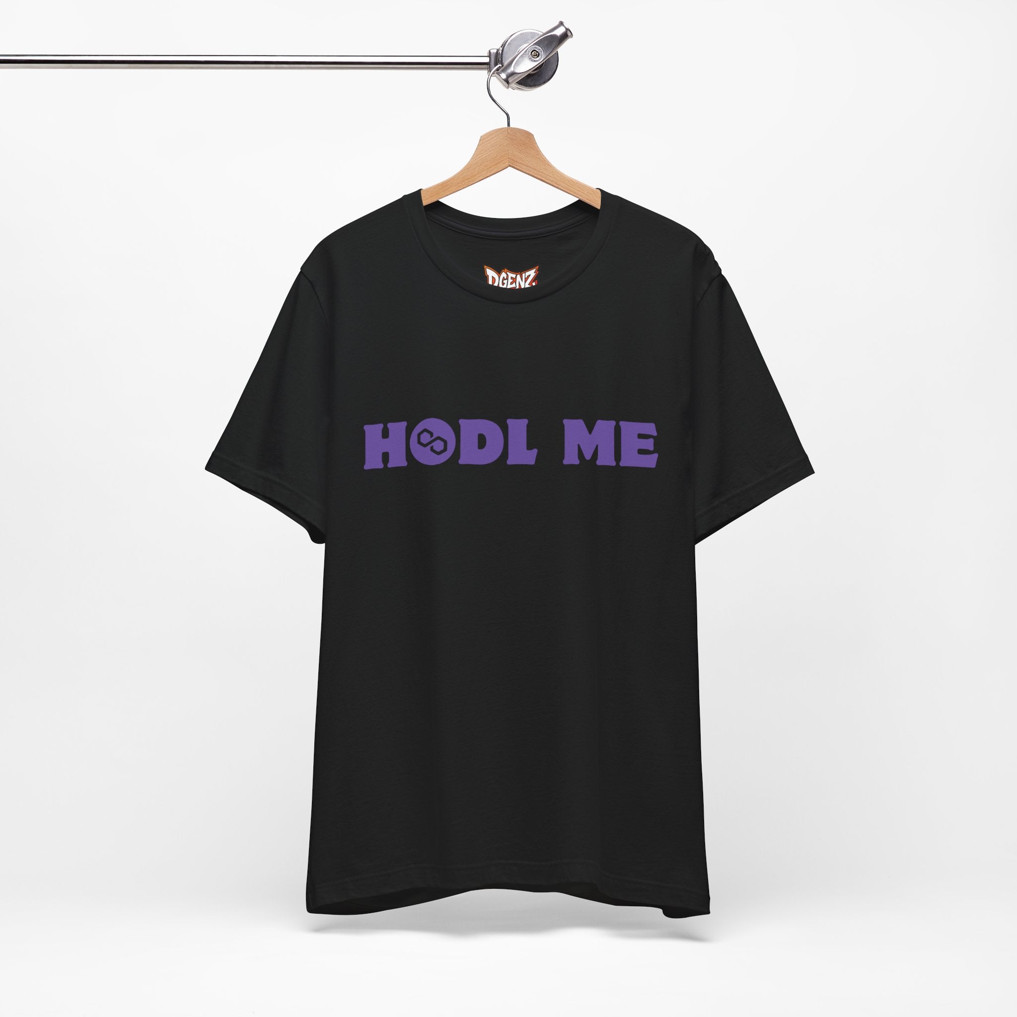 HODL ME Polygon Crypto T-Shirt Black