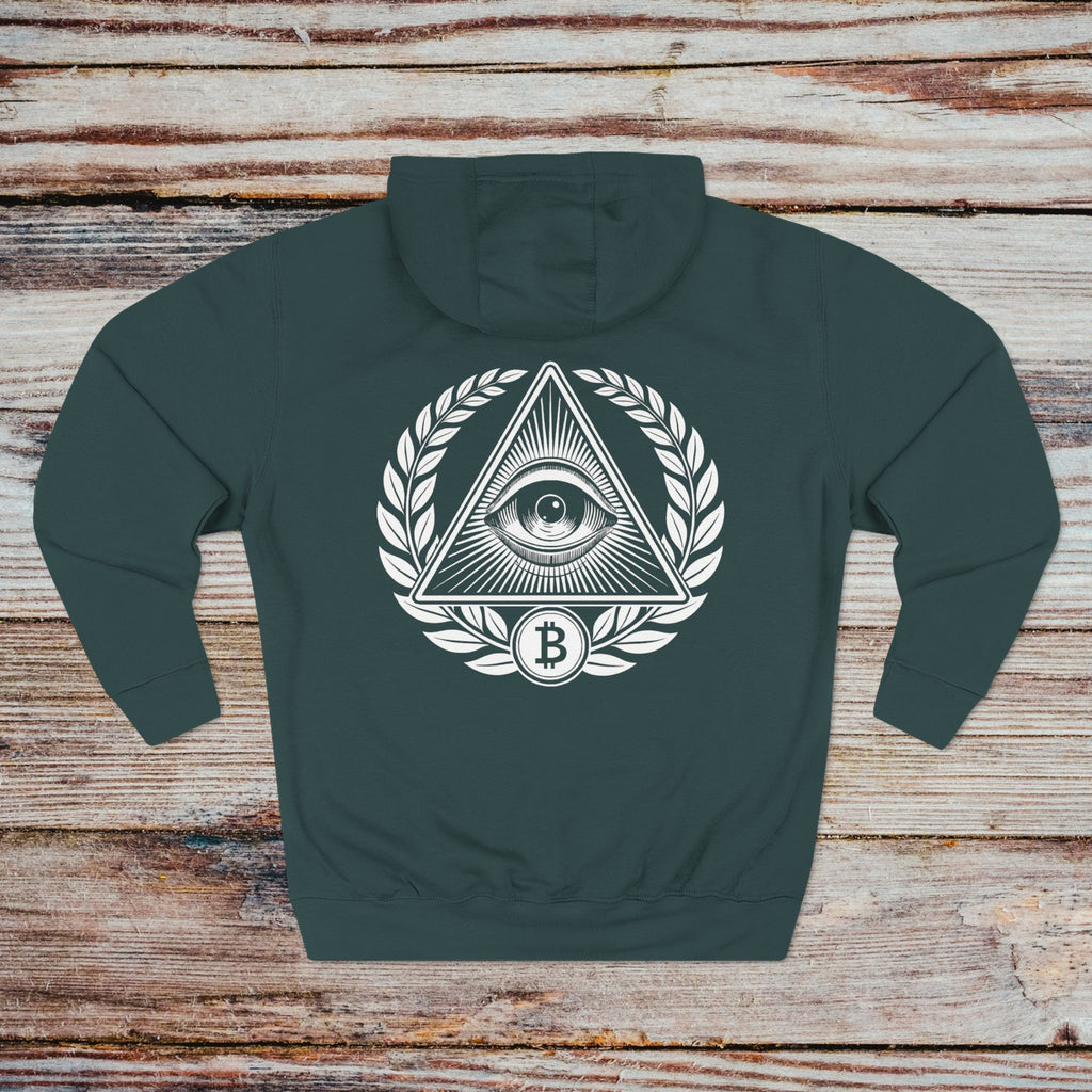 In Bitcoin We Trust hoodie in sports green – back view