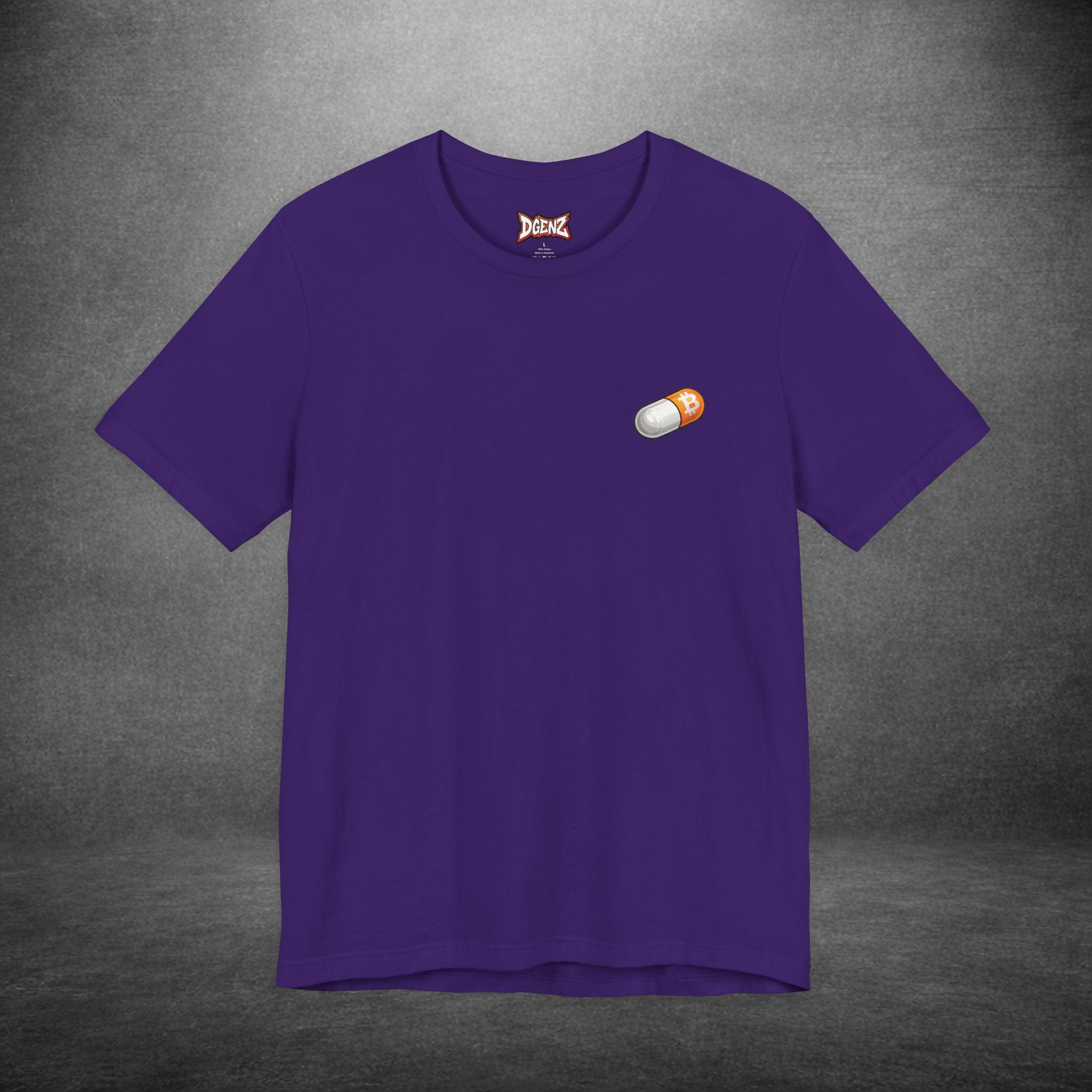 Purple Take the Orange Pill shirt for crypto traders