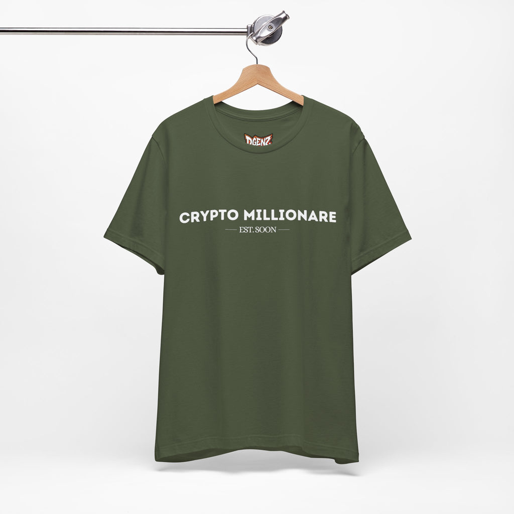 Crypto Millionaire meme t-shirt mockup