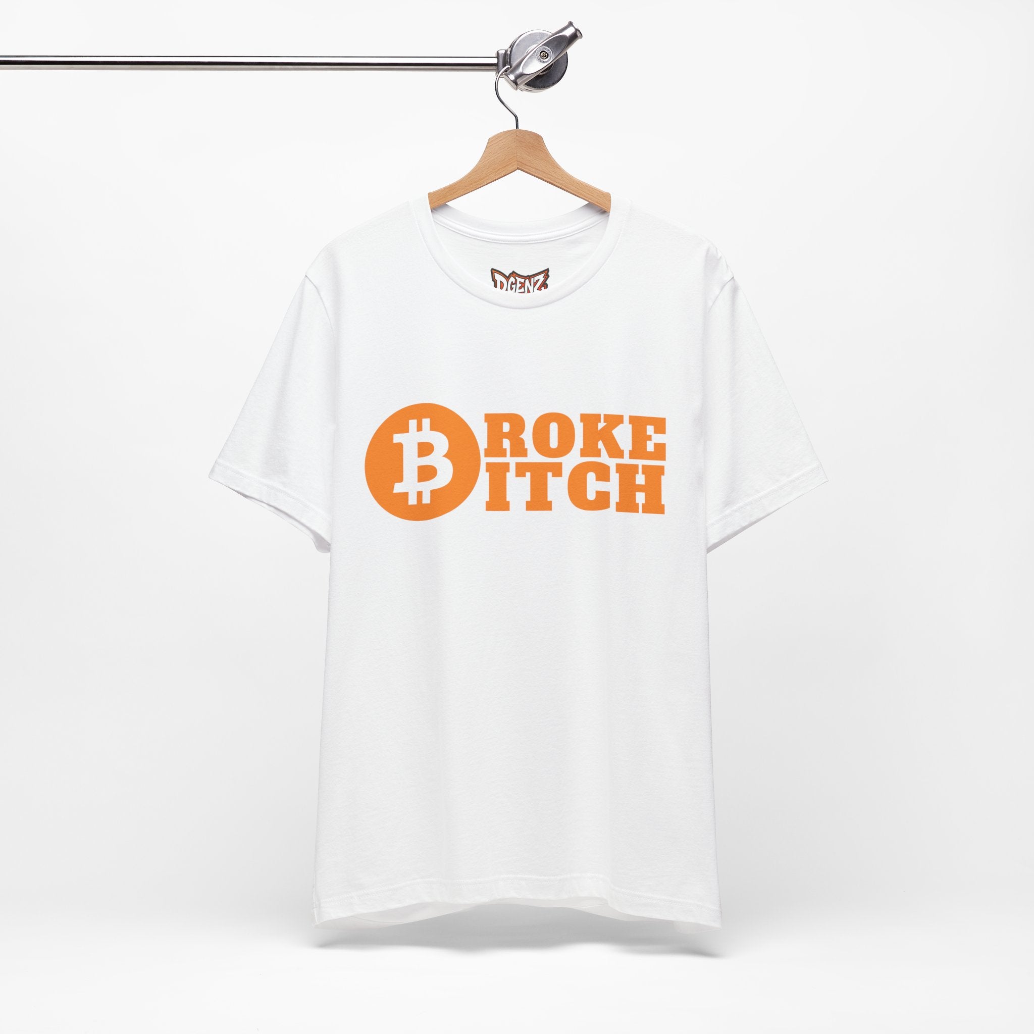 Broke bitcoin t-shirt mockup