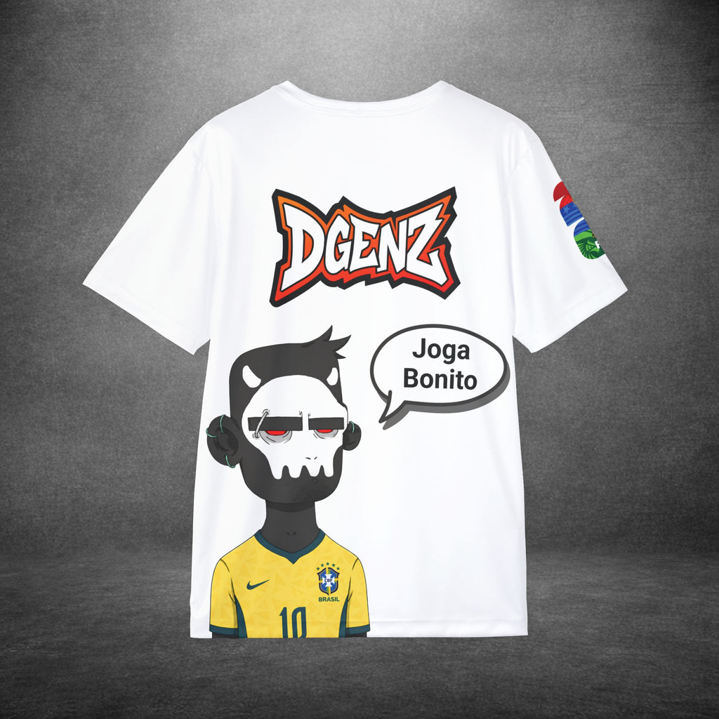 Brazil #10 Neymar Jr customizable soccer jersey front and back design with personalized speech bubble