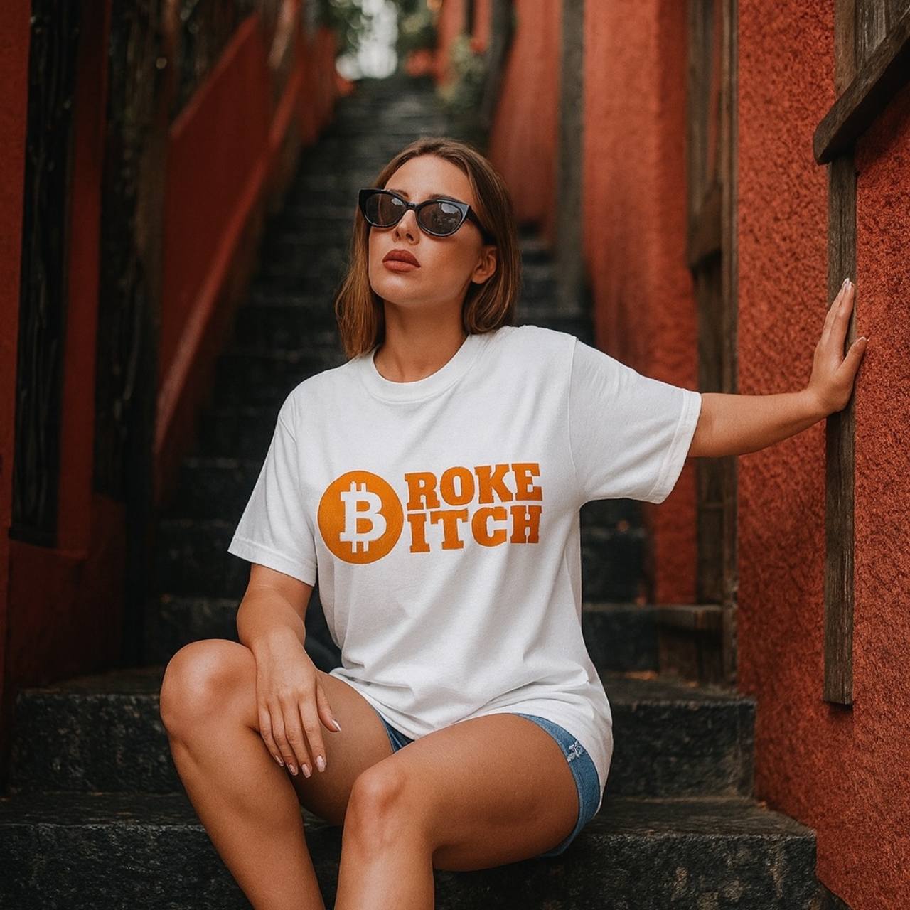 Funny bitcoin trader t-shirt design