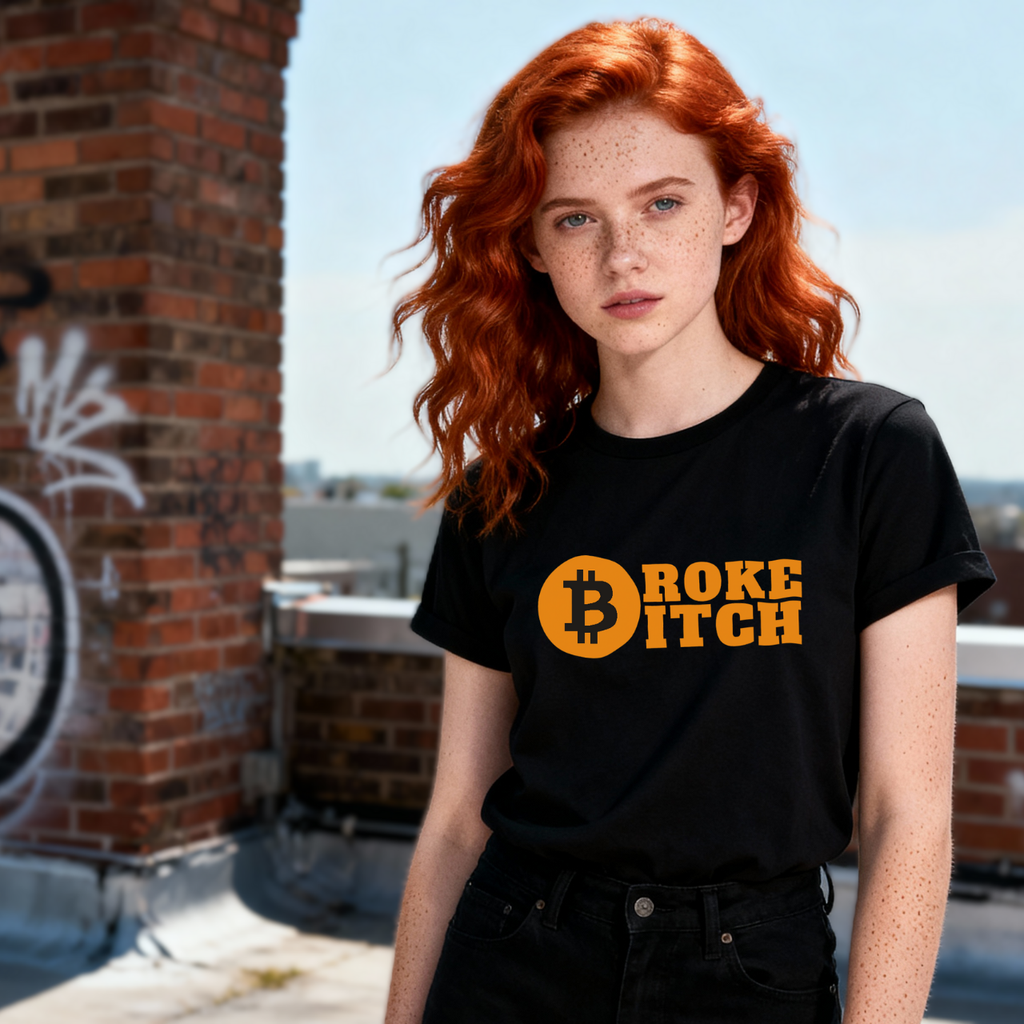 Bitcoin humor broke meme t-shirt