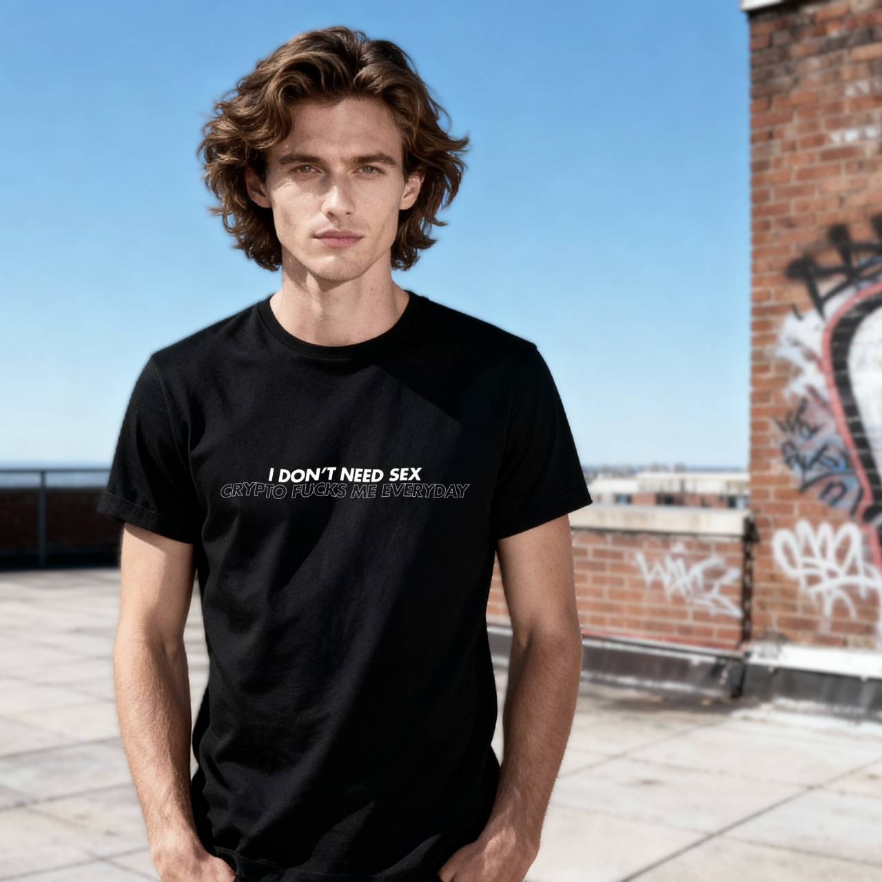 Funny crypto trader meme t-shirt