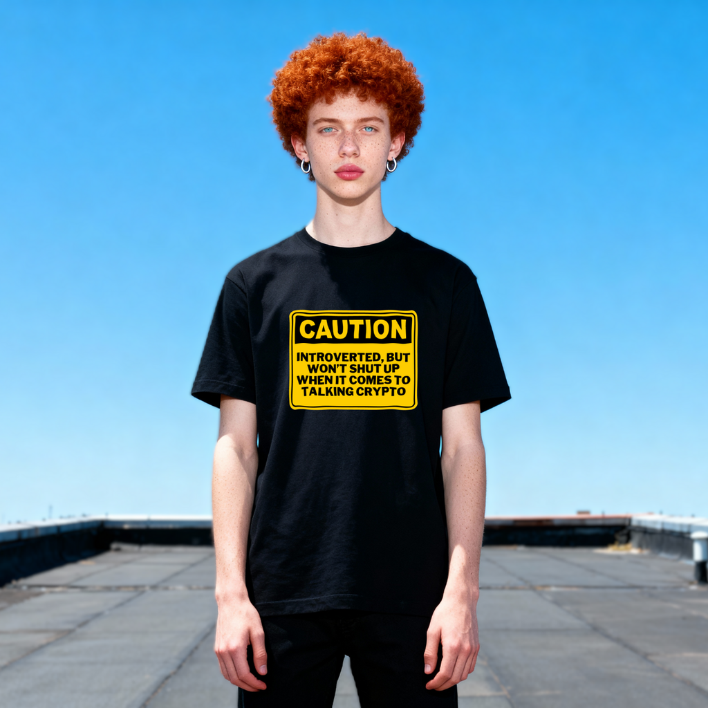 Funny introverted crypto trader t-shirt