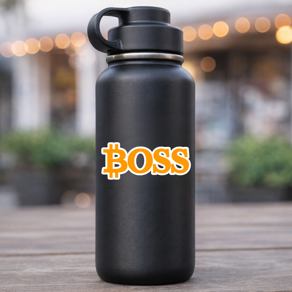 Bitcoin Boss Crypto Sticker
