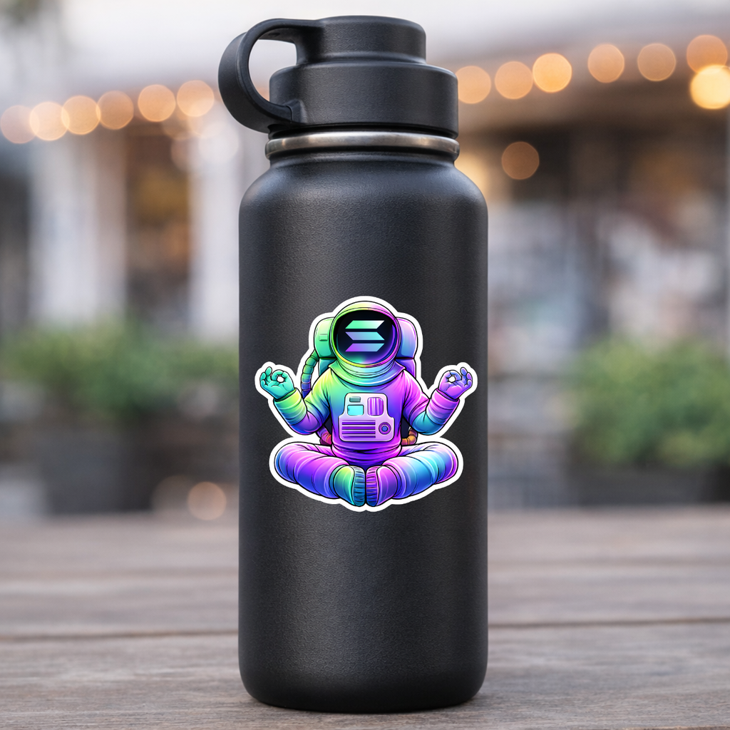 Solana Astronaut Crypto Sticker