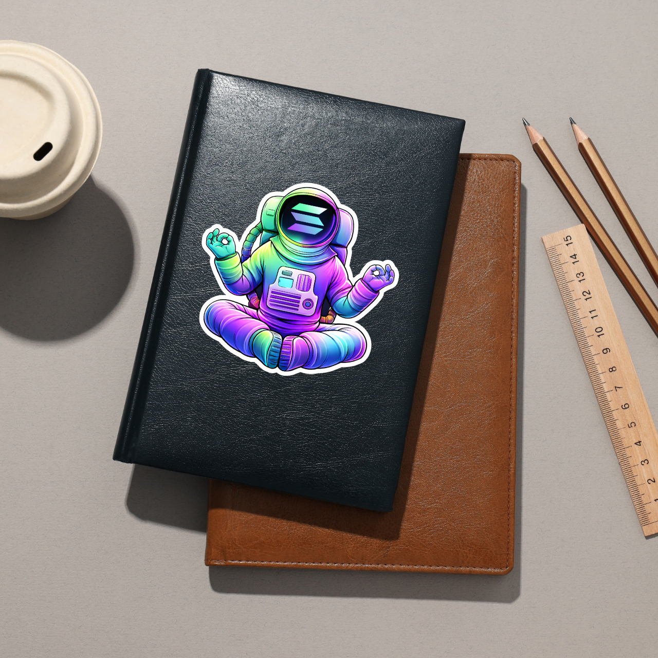 Solana Astronaut Crypto Sticker design
