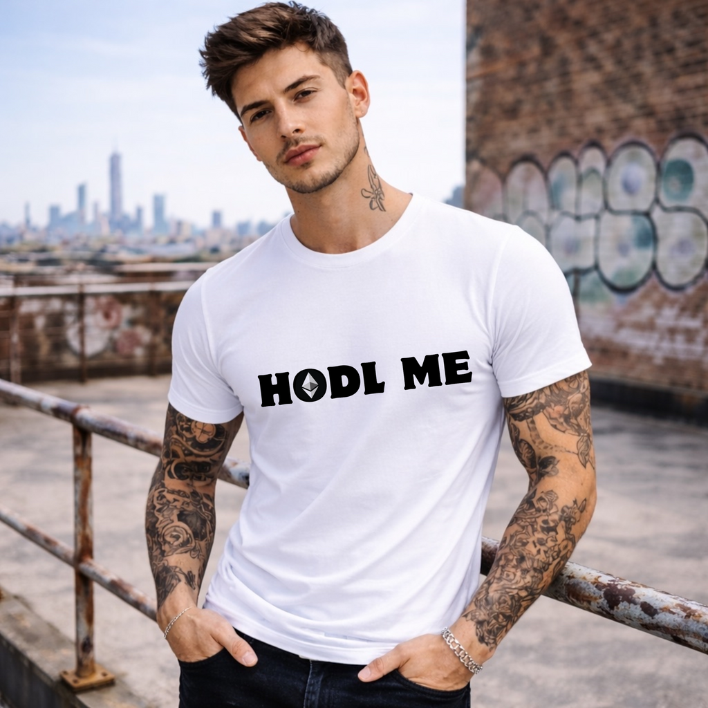 Ethereum HODL crypto t-shirt for long-term ETH holders