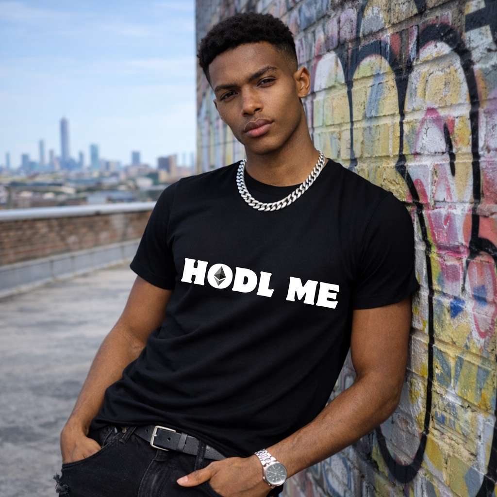 HODL ME Ethereum t-shirt with ETH logo design