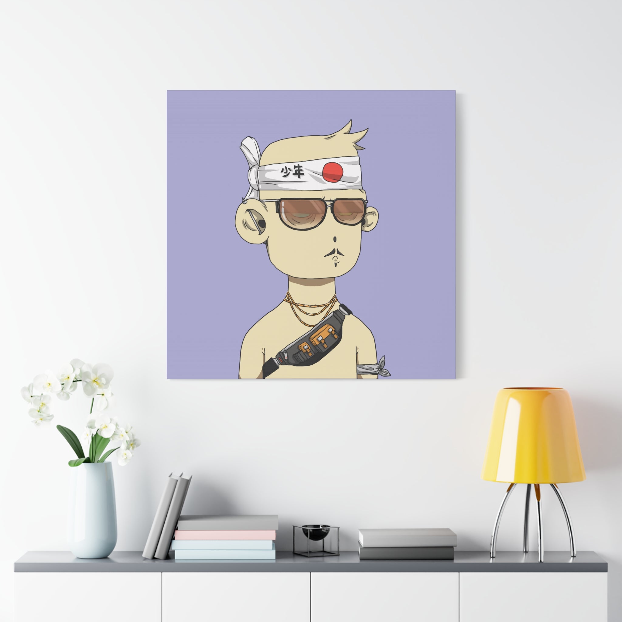 Custom NFT wall art printed on high-resolution canvas
