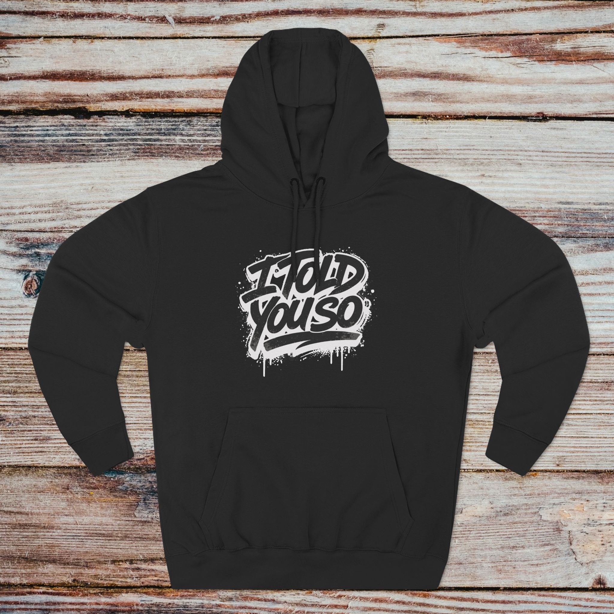 Black Solana to the Moon hoodie laid flat, front view for crypto traders