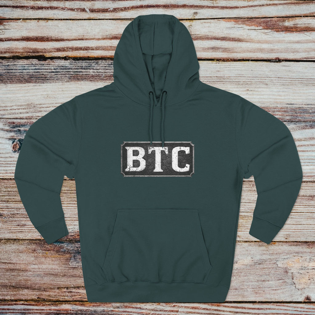 Sports Green Bitcoin Serpent hoodie front crypto streetwear