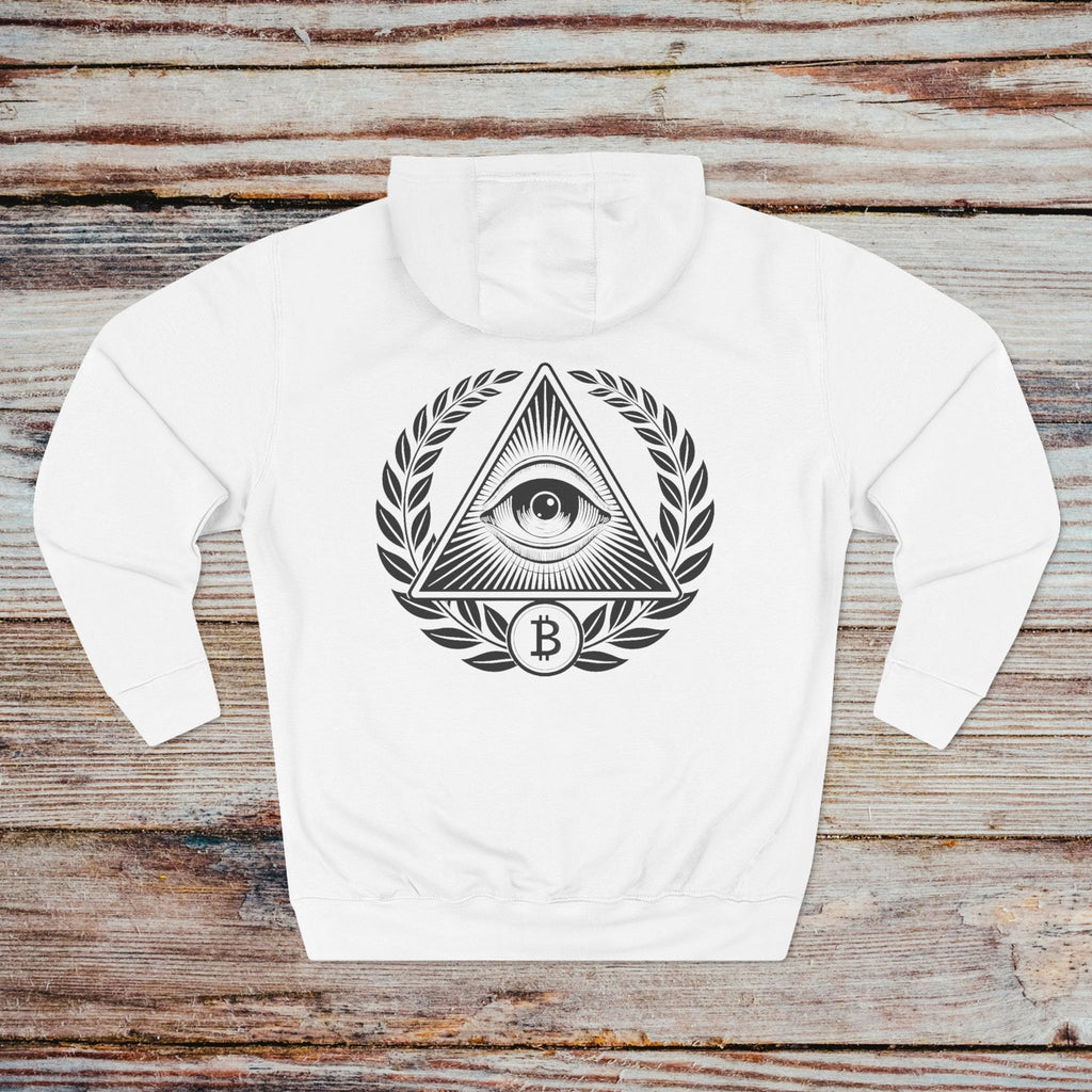 In Bitcoin We Trust hoodie in white – back view