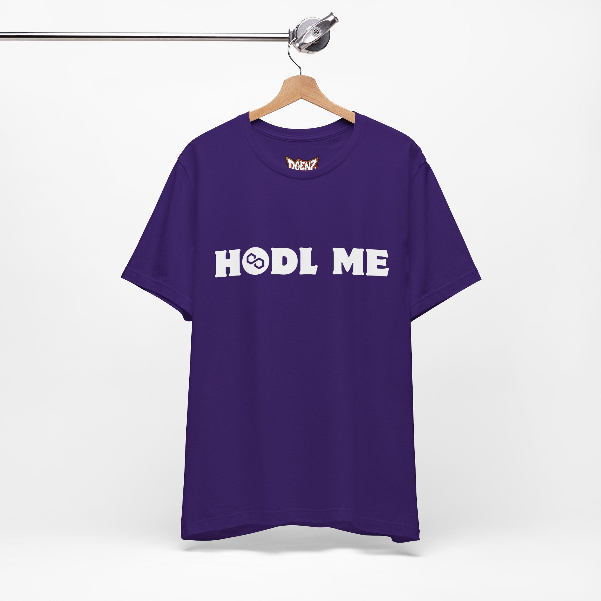 HODL ME Polygon T-Shirt Purple