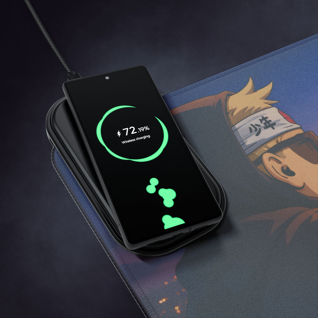 Injustice Perth Skyline RGB Gaming Mouse Pad | Wireless Phone Charging | Crypto Desk Mat