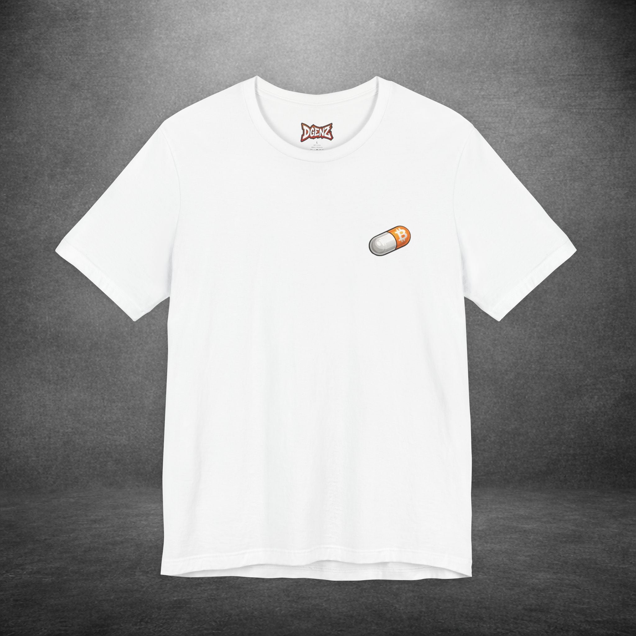 White Take the Orange Pill crypto t-shirt