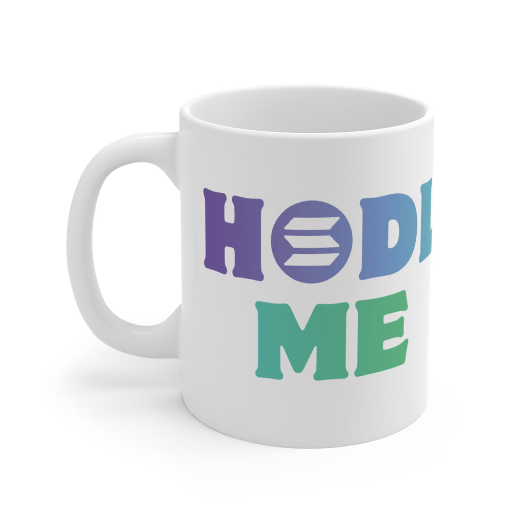 HODL ME Solana Crypto Mug Close-up