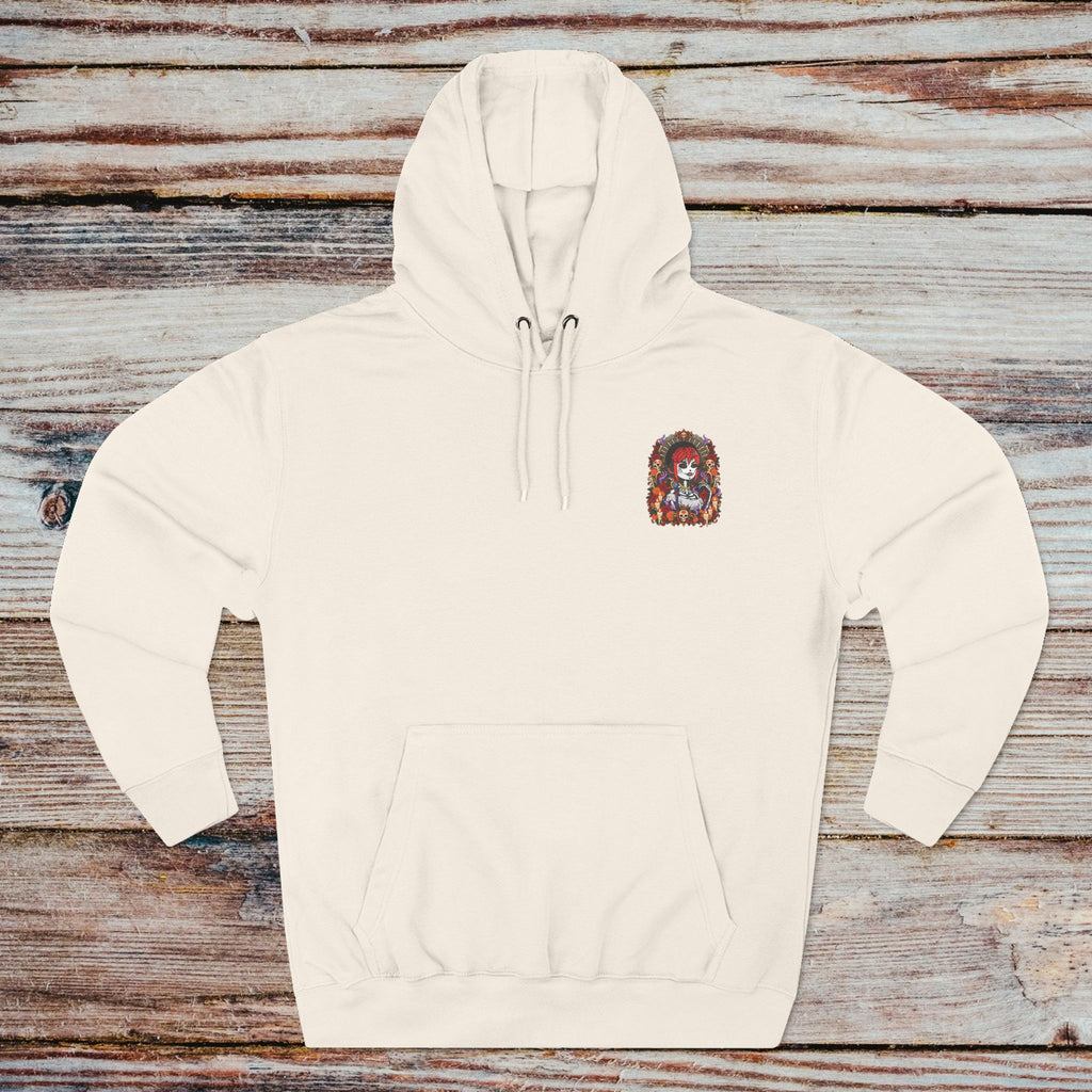 Sandshell DGENZ Calavera Halloween Hoodie front with NFT chest design