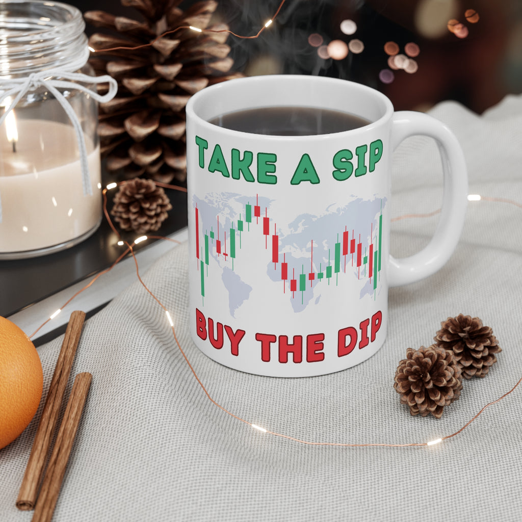 Take a Sip, Buy the Dip Crypto Mug