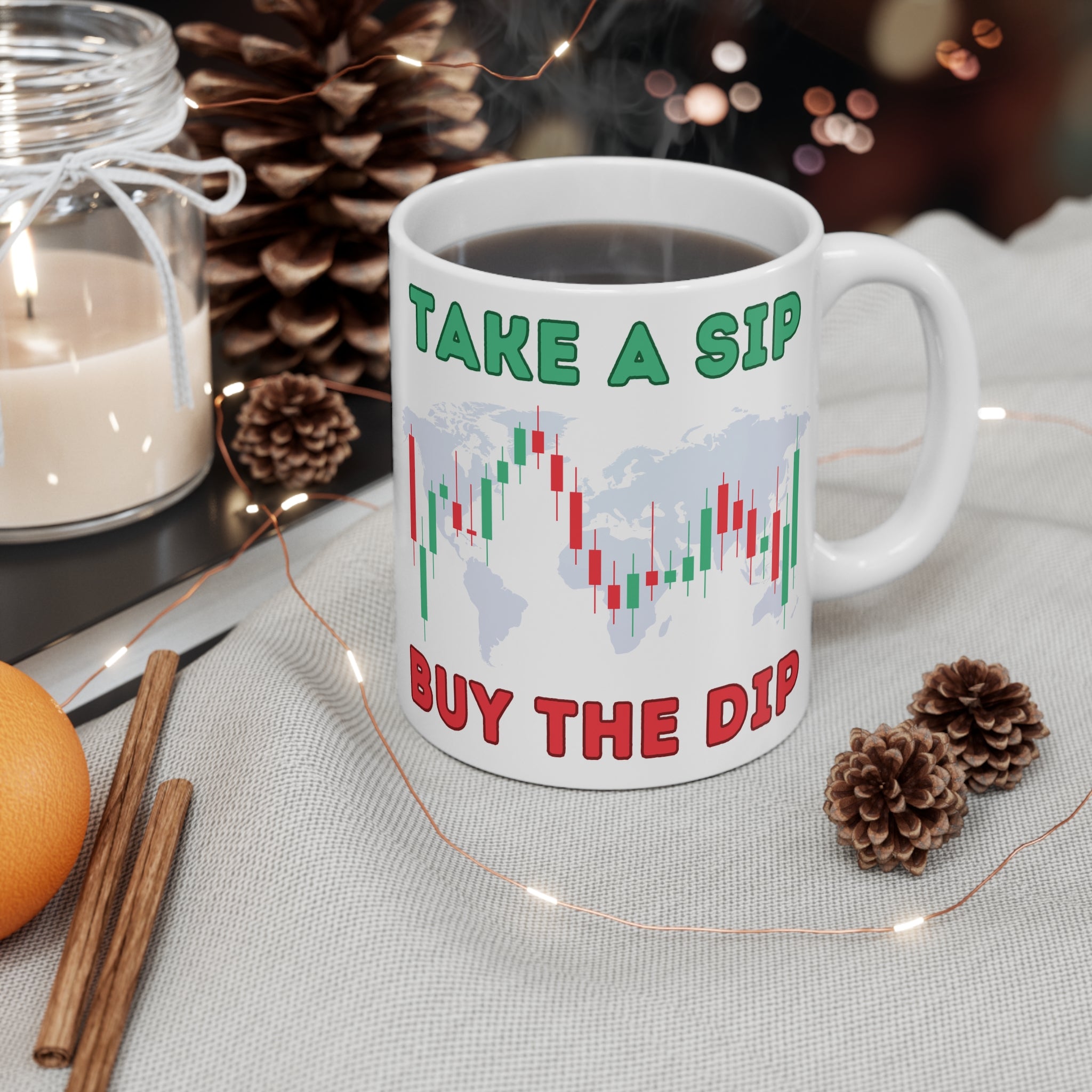 Take a Sip, Buy the Dip Crypto Mug