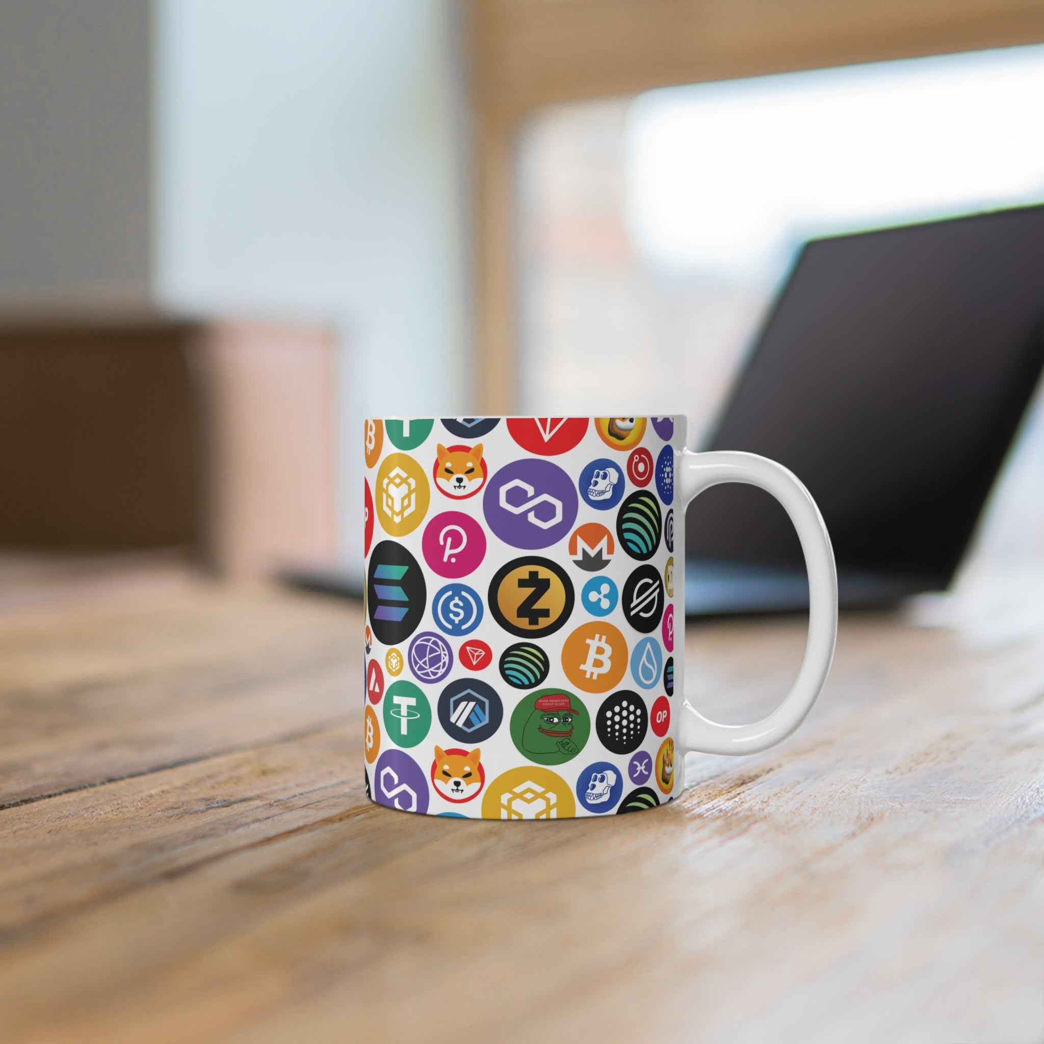 Crypto Icons Mug Design