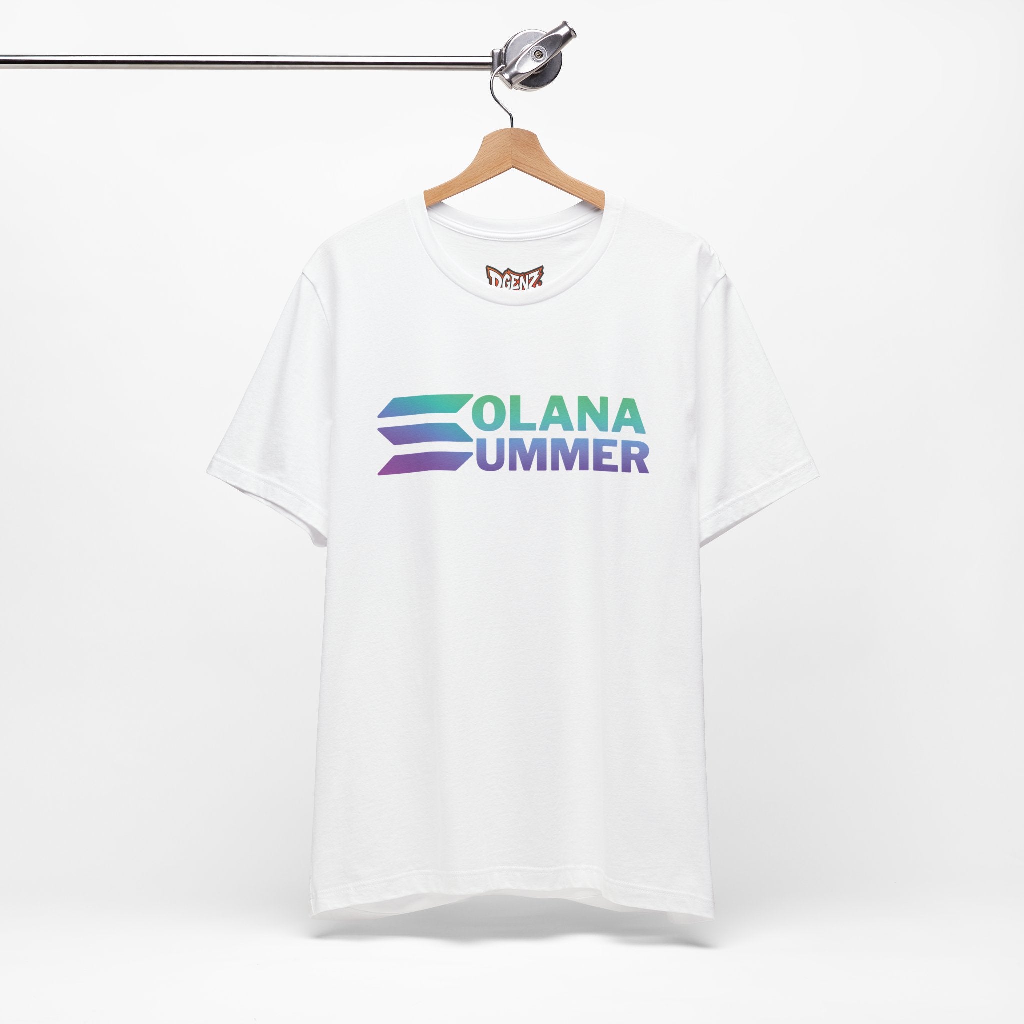 Solana Summer Crypto Shirt White