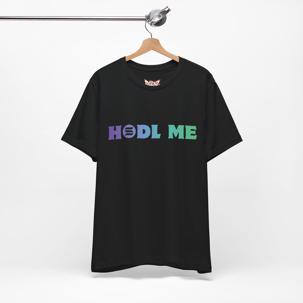 HODL ME Solana Crypto T-Shirt Black