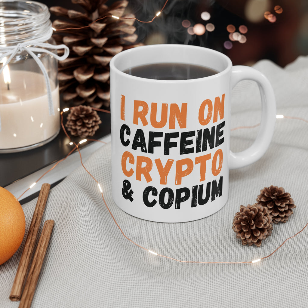 Caffeine Crypto & Copium Coffee Mug