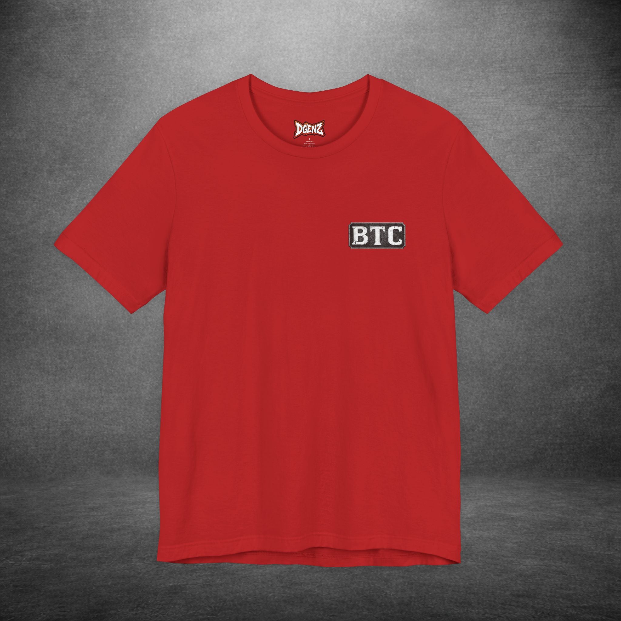 Crypto streetwear t-shirt inspired by Bitcoin symbolism