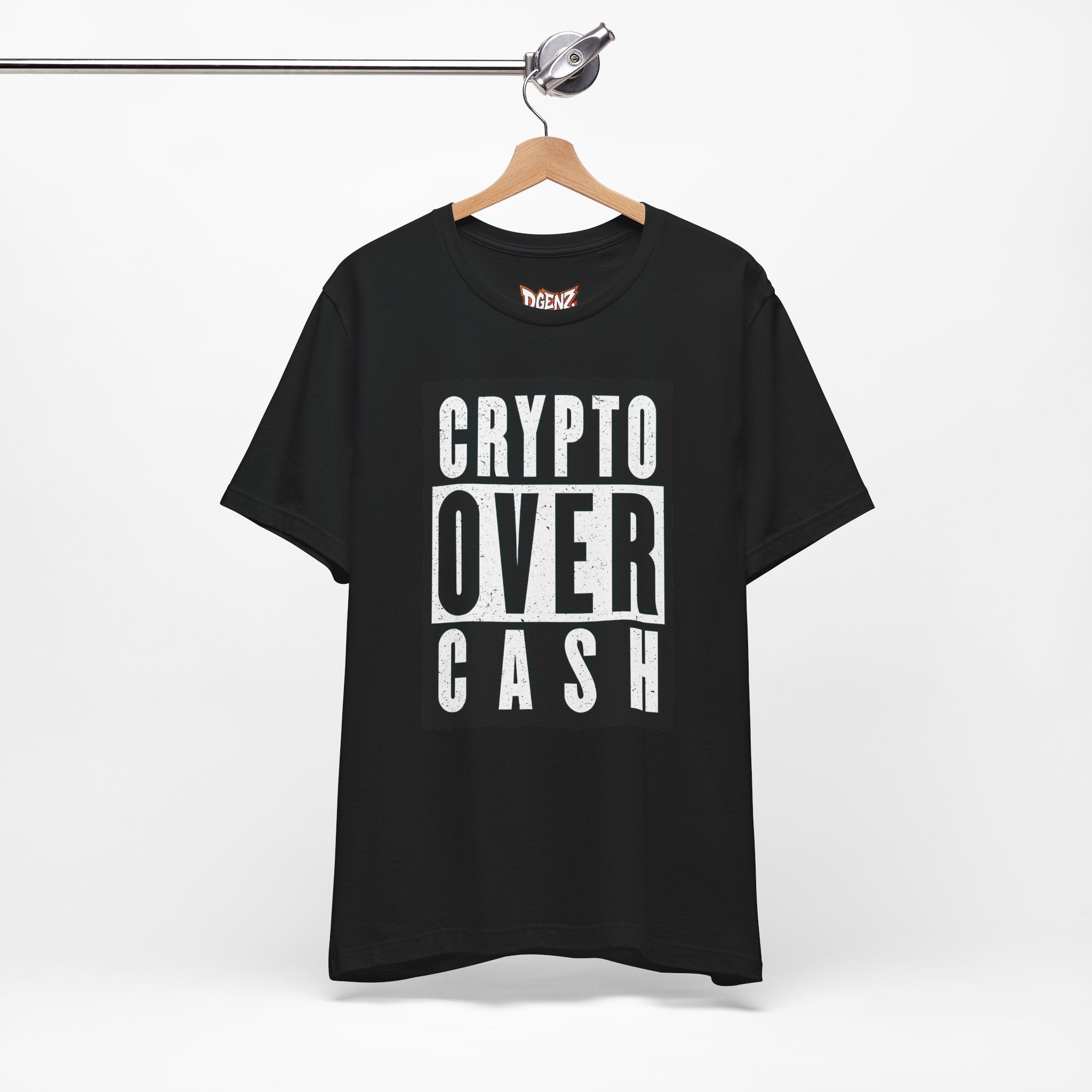 Crypto over cash trader t-shirt